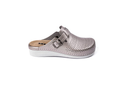 Nora IV by LEON– Women’s Leather Clogs- Adjustable Buckle with Removable Gel-Insole - Leon Footwear