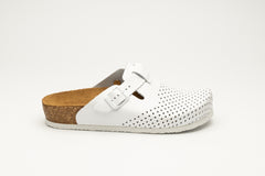 Edita by LEON– Women’s Leather Clog- Orthopedic Cork-style Clog with Adjustable Buckle - Leon Footwear