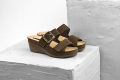 Amara by LEON- Women’s Leather Sandals- Adjustable Comfort Sandals with Gel-Insole - Leon Footwear 