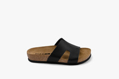 Liora by LEON- Women’s Leather Slide- One‑Piece Leather Comfort Sandal - Leon Footwear 