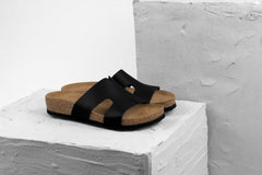 Liora by LEON- Women’s Leather Slide- One‑Piece Leather Comfort Sandal - Leon Footwear 