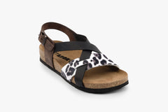 Noa by LEON- Women’s Leather Sandal- Ankle Strap with Adjustable Buckle & Arch Support - Leon Footwear 