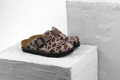 Zoe by LEON- Women’s Leather Platform Clog- Adjustable Buckle with Cork-style Footbed - Leon Footwear 