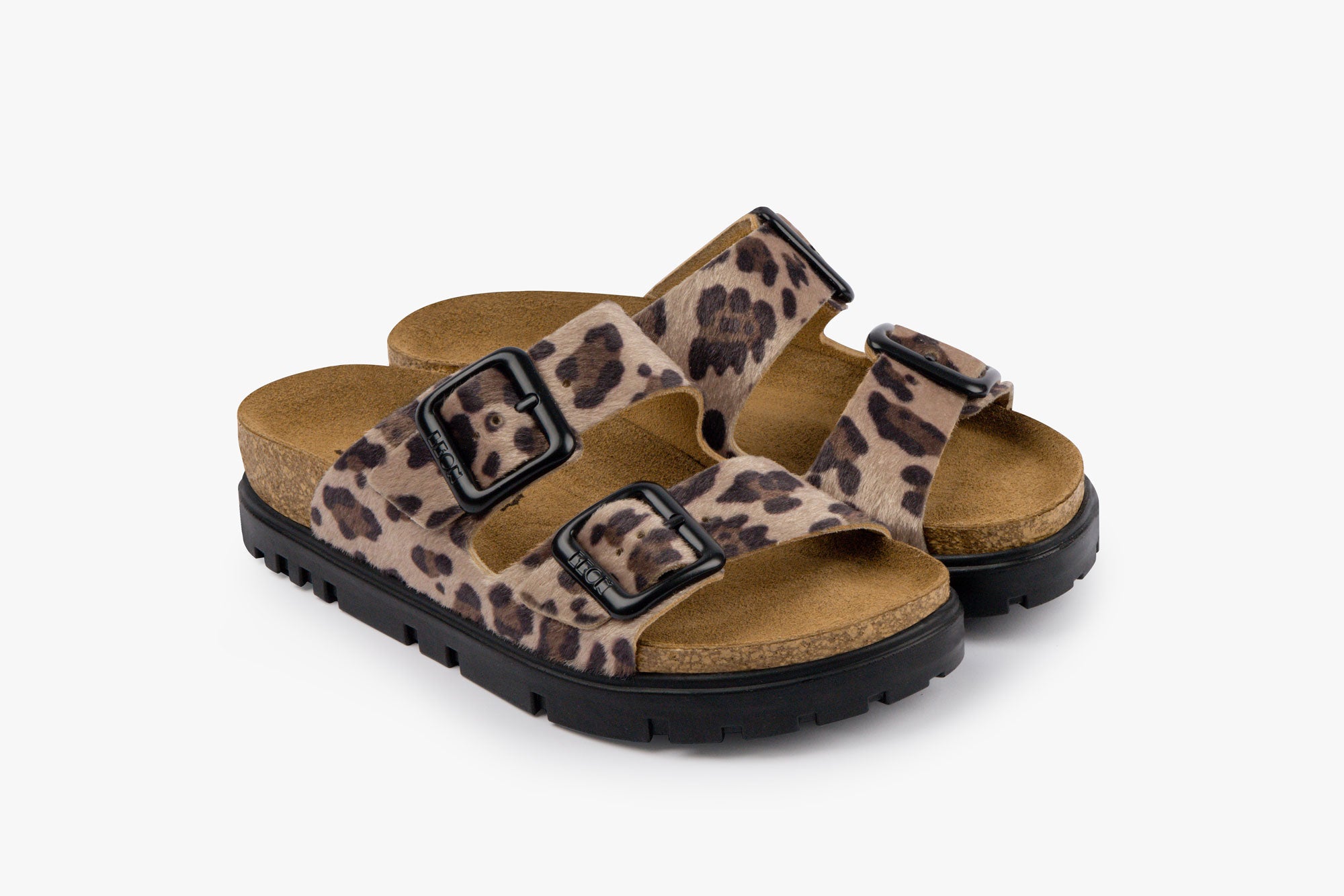 Terra by LEON- Women’s Leather Sandal– Adjustable Buckle Cork-style Footbed - Leon Footwear 