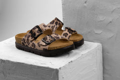 Terra by LEON- Women’s Leather Sandal– Adjustable Buckle Cork-style Footbed - Leon Footwear 