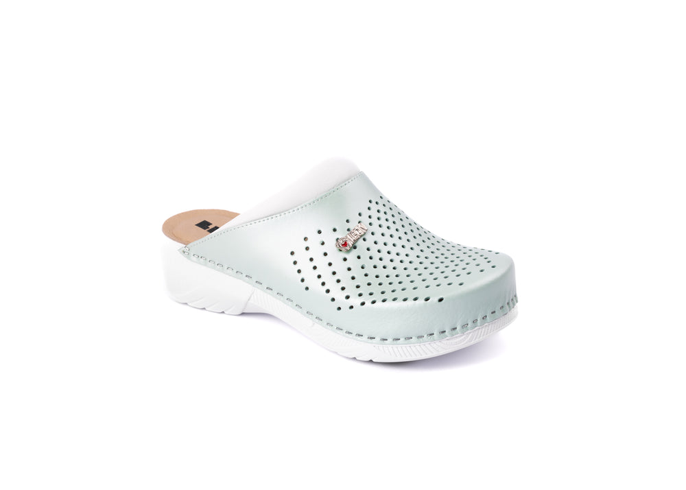 Pandora III by LEON- Women’s Leather Clogs- Gel Insole & Perforated Leather for Breathability - Leon Footwear 