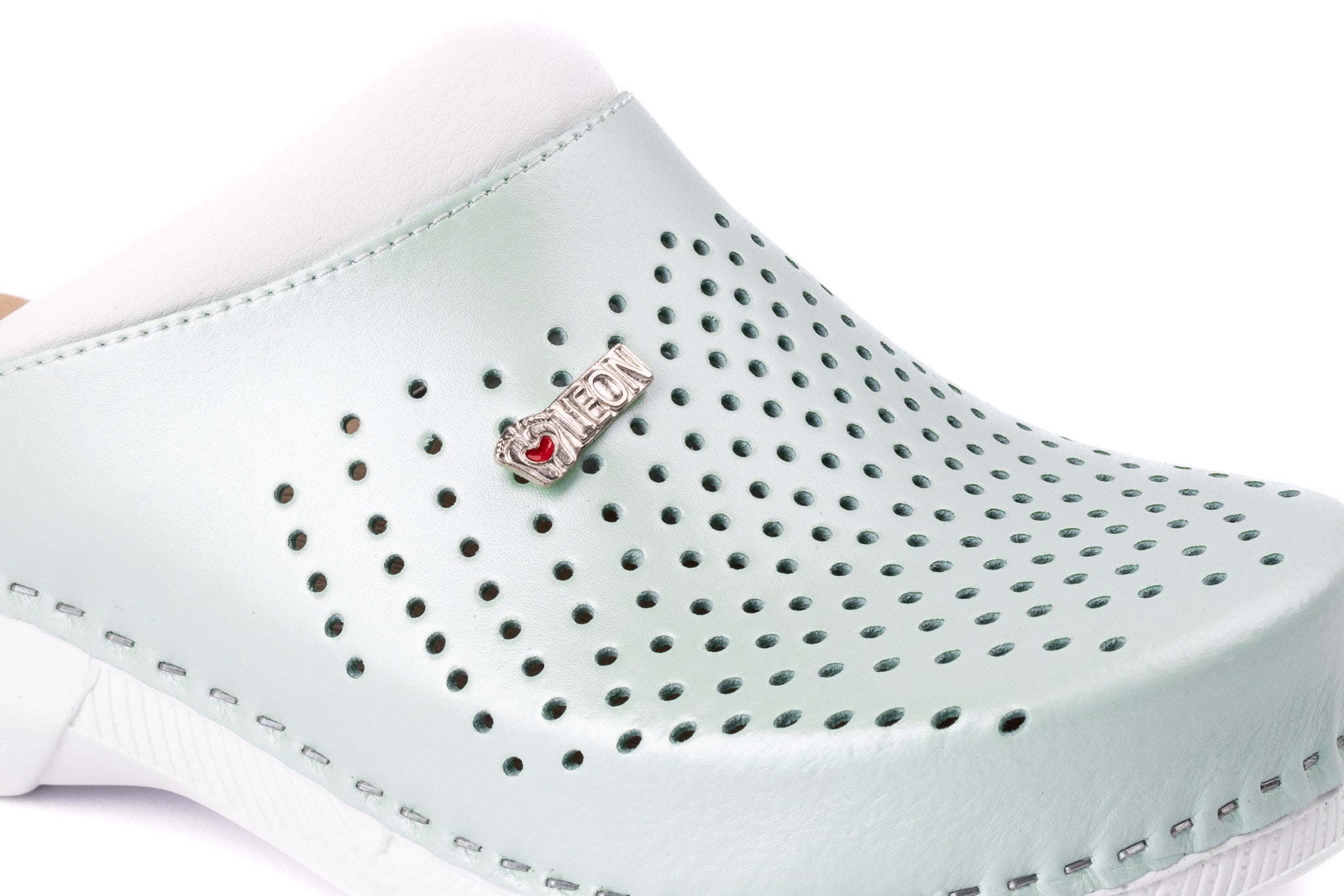 Pandora III by LEON- Women’s Leather Clogs- Gel Insole & Perforated Leather for Breathability - Leon Footwear 