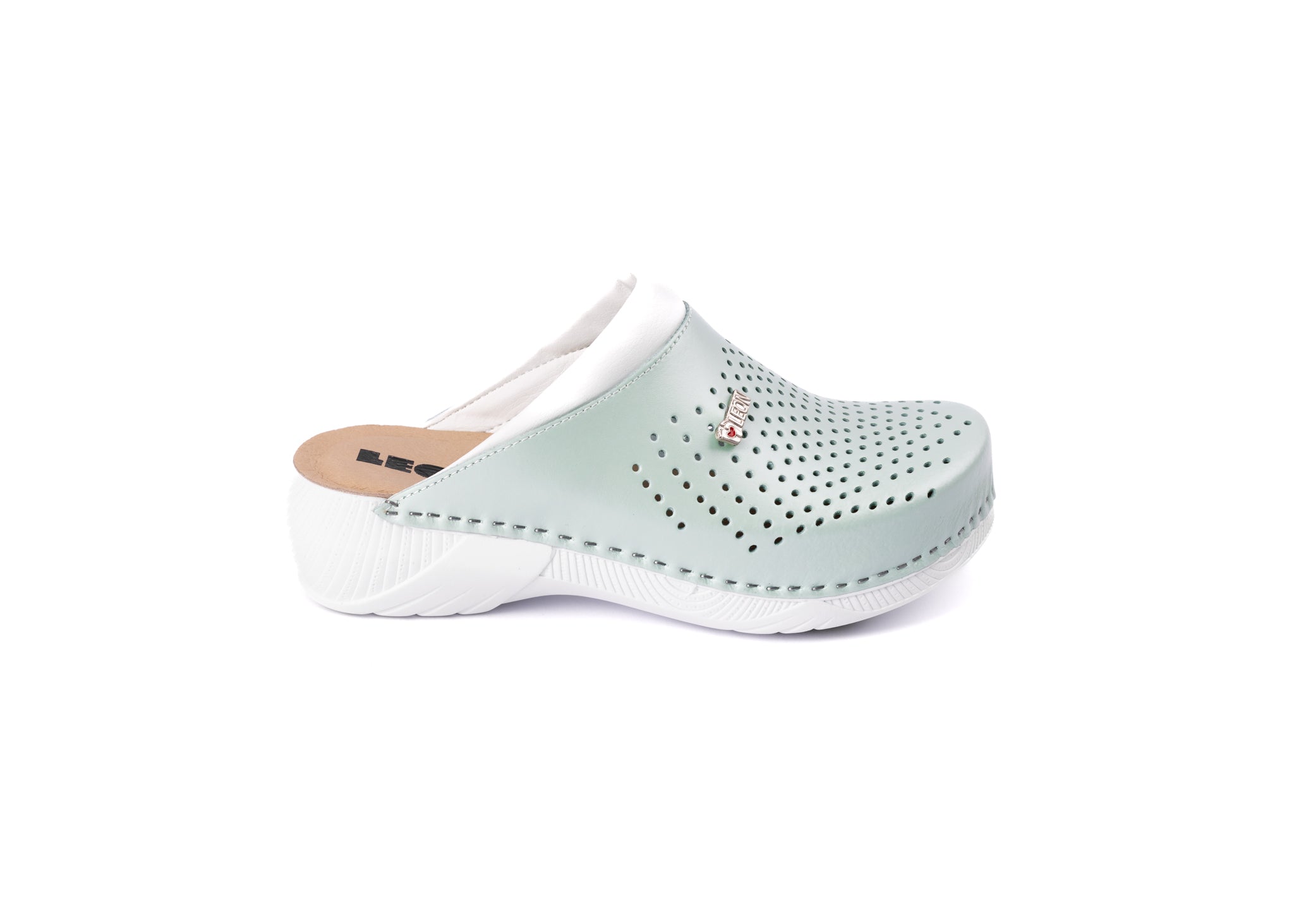 Pandora III by LEON- Women’s Leather Clogs- Gel Insole & Perforated Leather for Breathability - Leon Footwear 