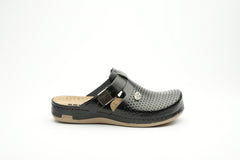 Leona by LEON- Women’s Leather Clog- Orthopedic with Adjustable Buckle and Perforated Leather for Breathability - Leon Footwear 