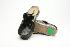Leona by LEON- Women’s Leather Clog- Orthopedic with Adjustable Buckle and Perforated Leather for Breathability - Leon Footwear 