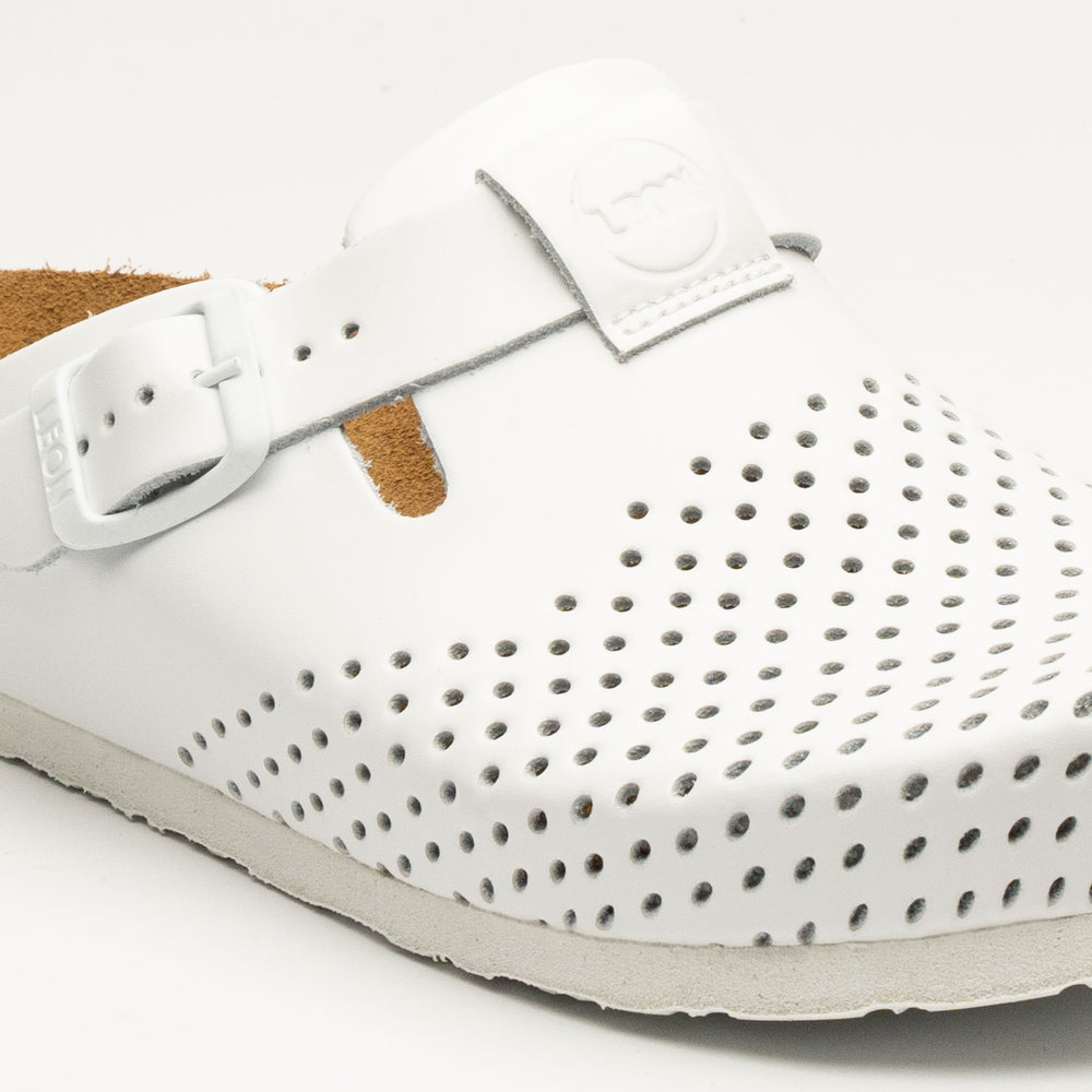 Edita by LEON– Women’s Leather Clog- Orthopedic Cork-style Clog with Adjustable Buckle - Leon Footwear 